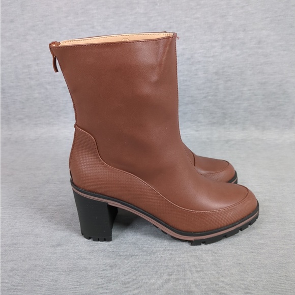 👯♀️Host Pick⚡️Chunky Heel Back Zip Ankle Boots - Picture 5 of 15